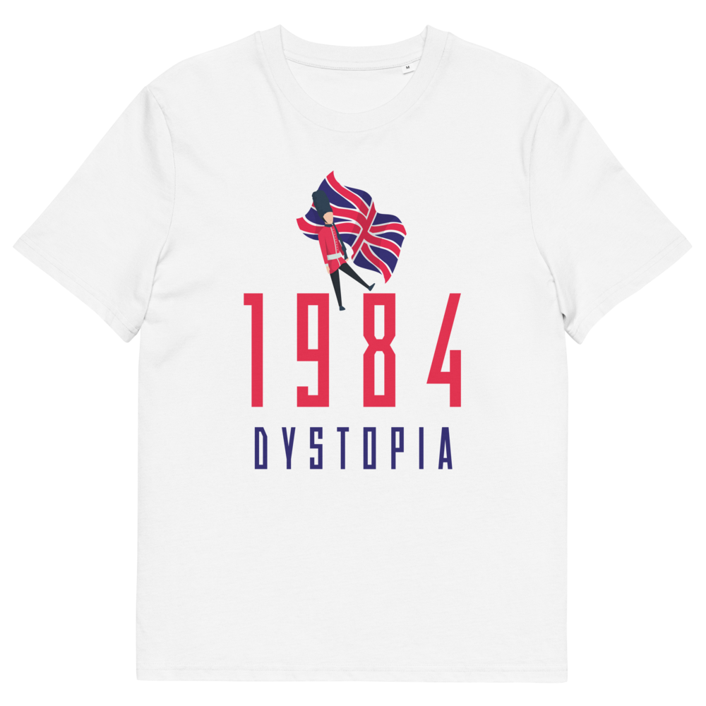 1984 dystopia t-shirt mockup